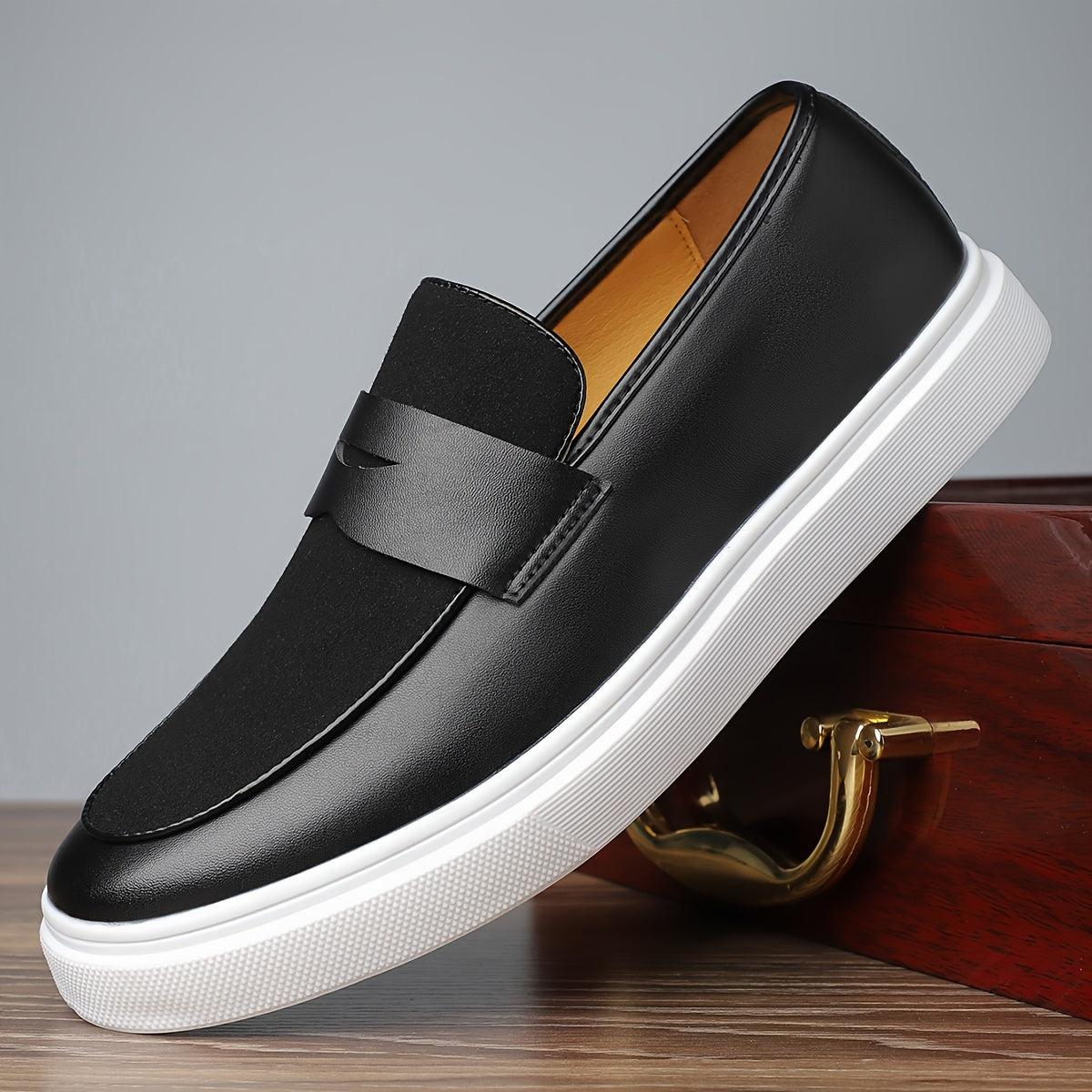 Men's Casual Slip-On Sneakers - "Dynamic Style" Collection